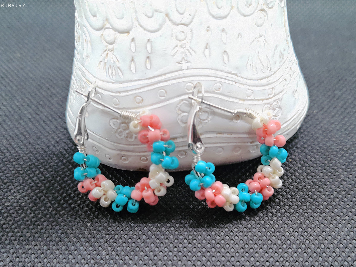 Handmade Pastel Rainbow Hoops
