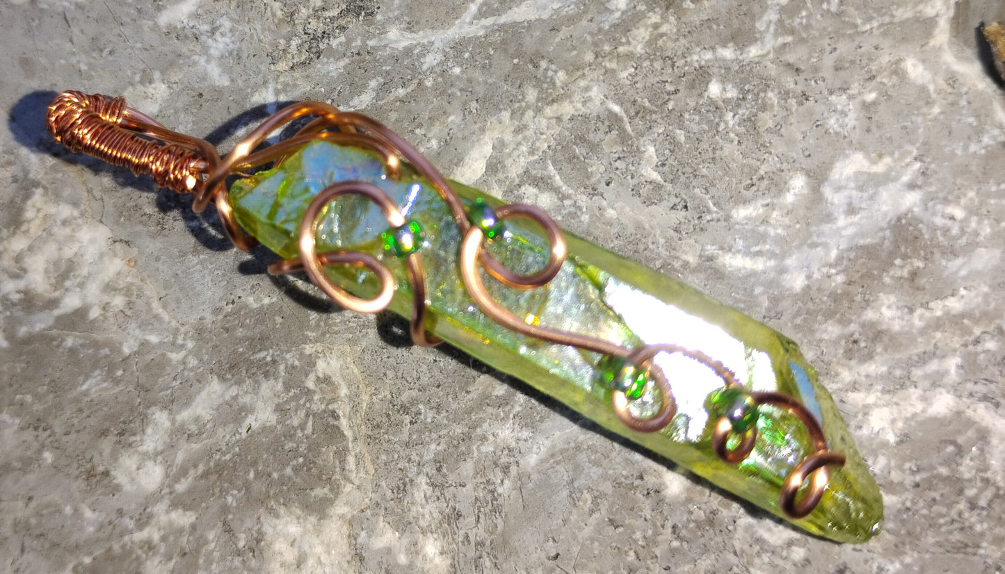 wire wrapped gemstone