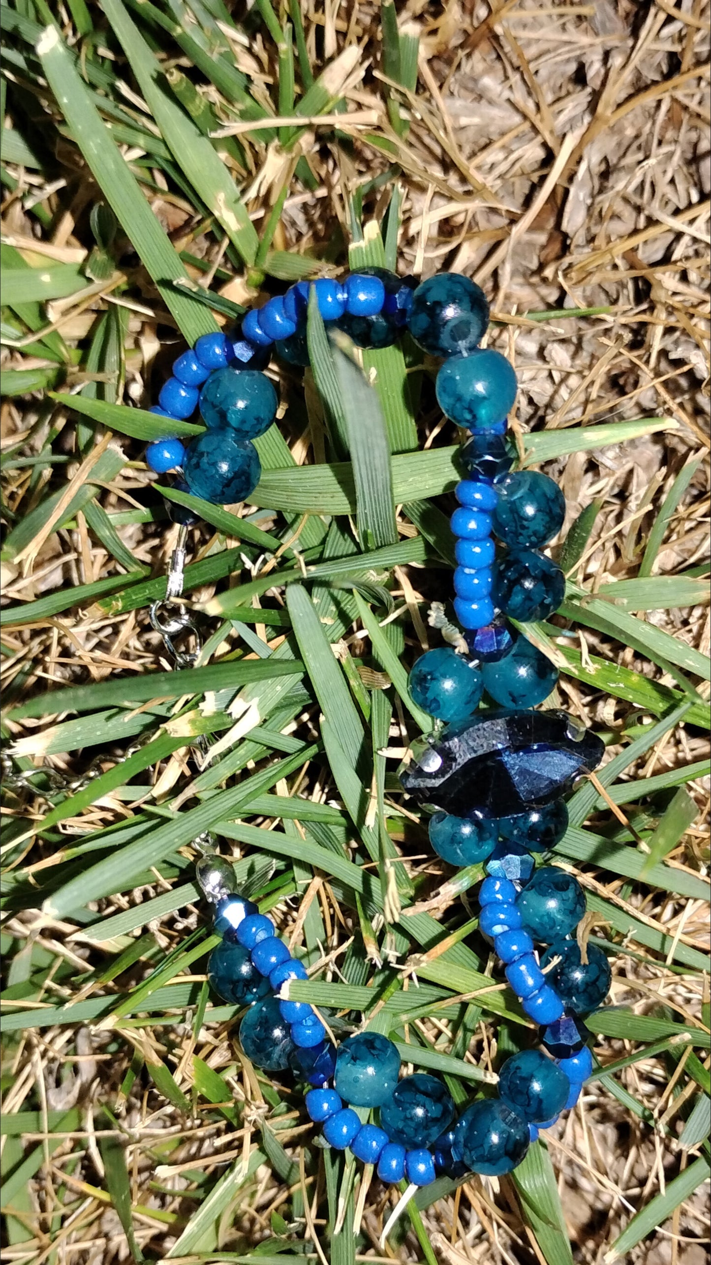 beaded rhinestone bracelet