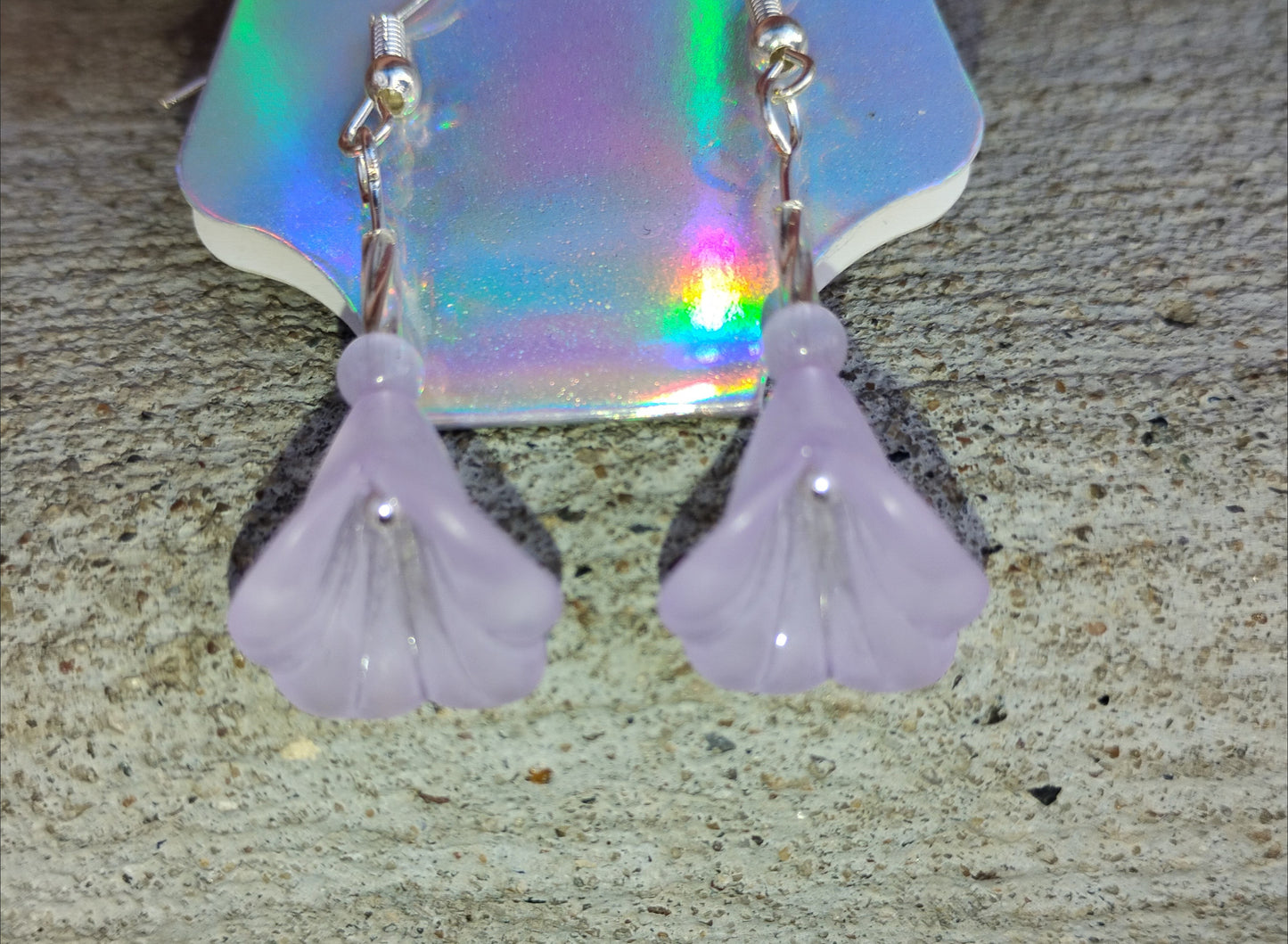 Calla Lily Earrings in Soft Pink