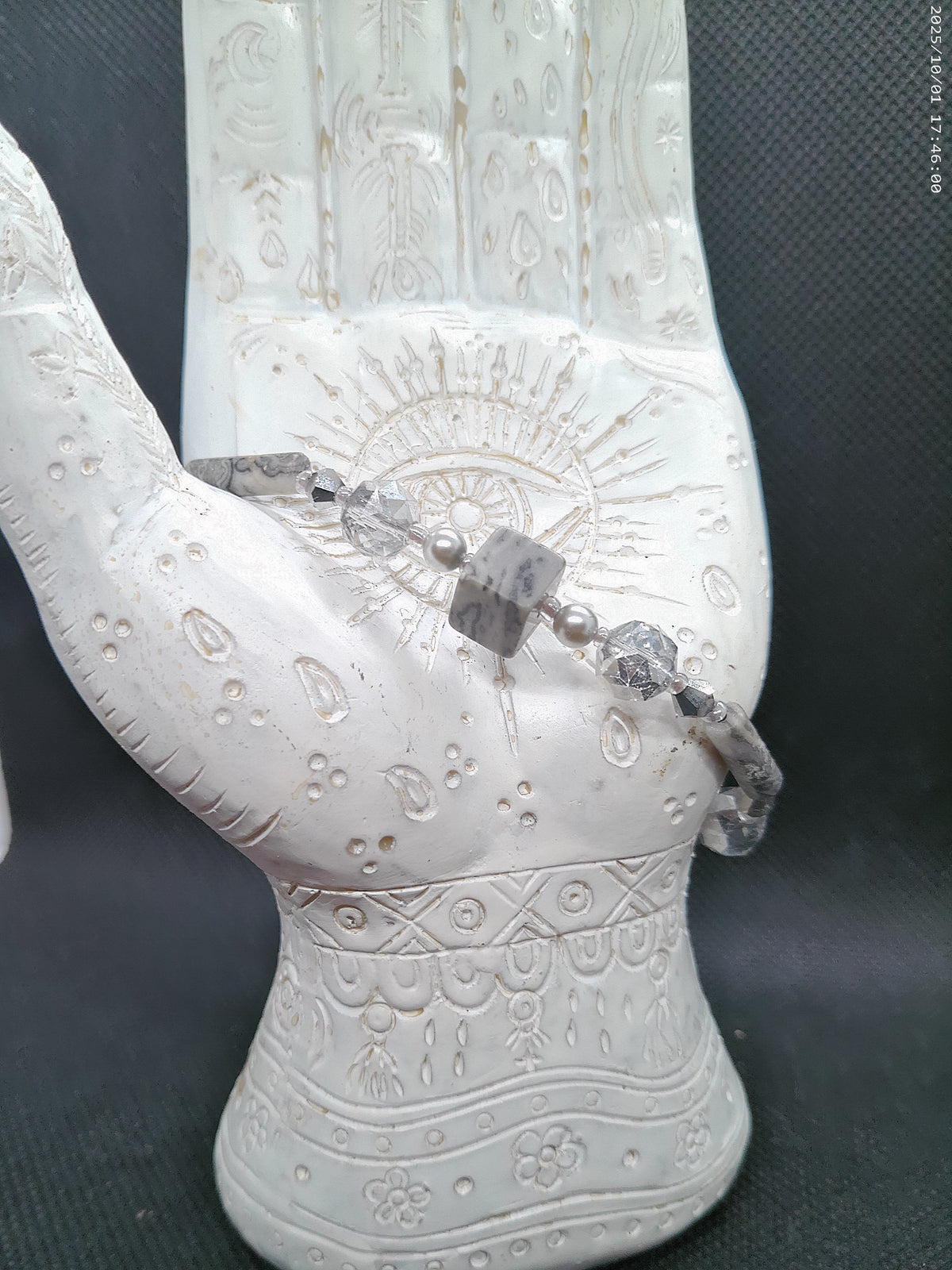 Handmade Gemstone and Crystal Bracelet