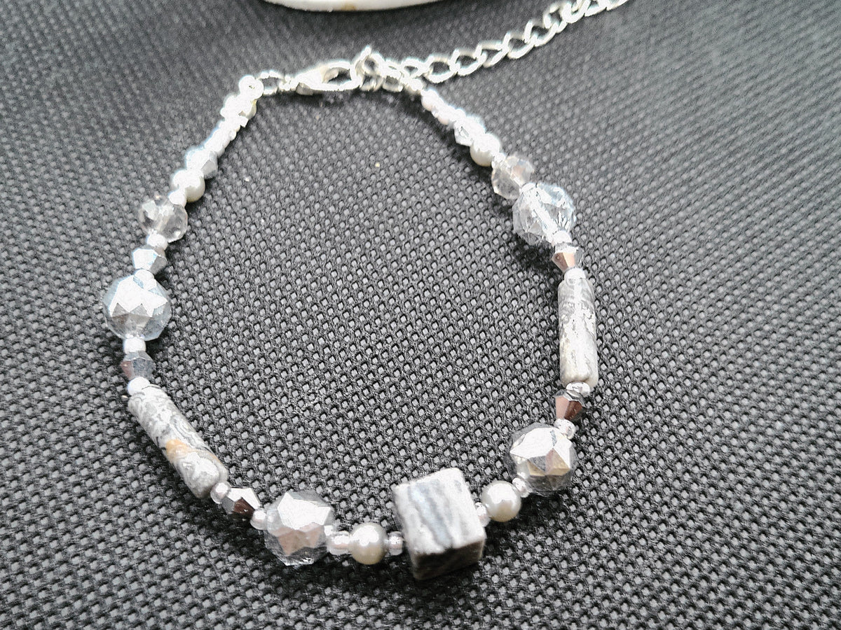 Handmade Gemstone and Crystal Bracelet