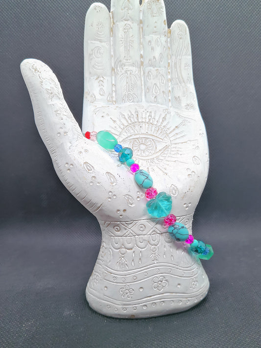 Blue Maple Leaf Bracelet