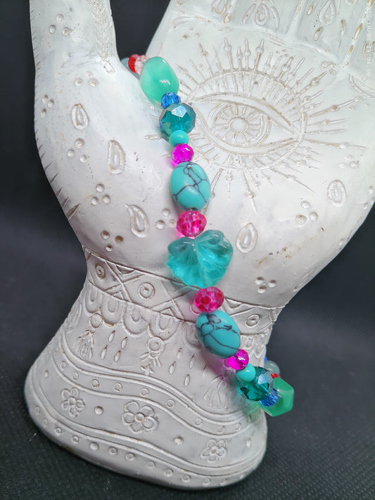 Blue Maple Leaf Bracelet