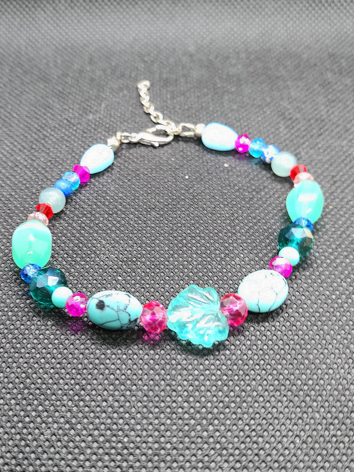 Blue Maple Leaf Bracelet