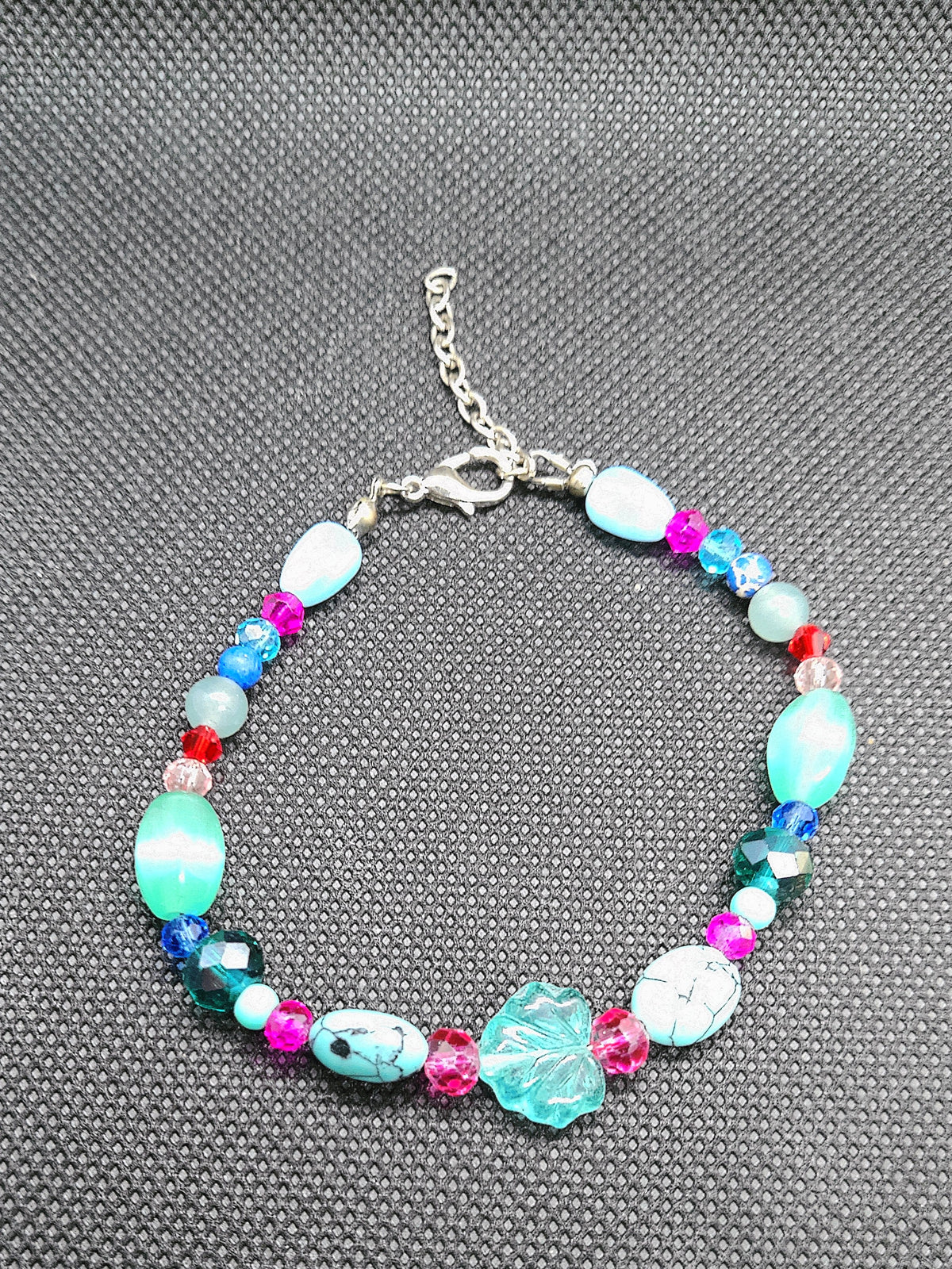 Blue Maple Leaf Bracelet
