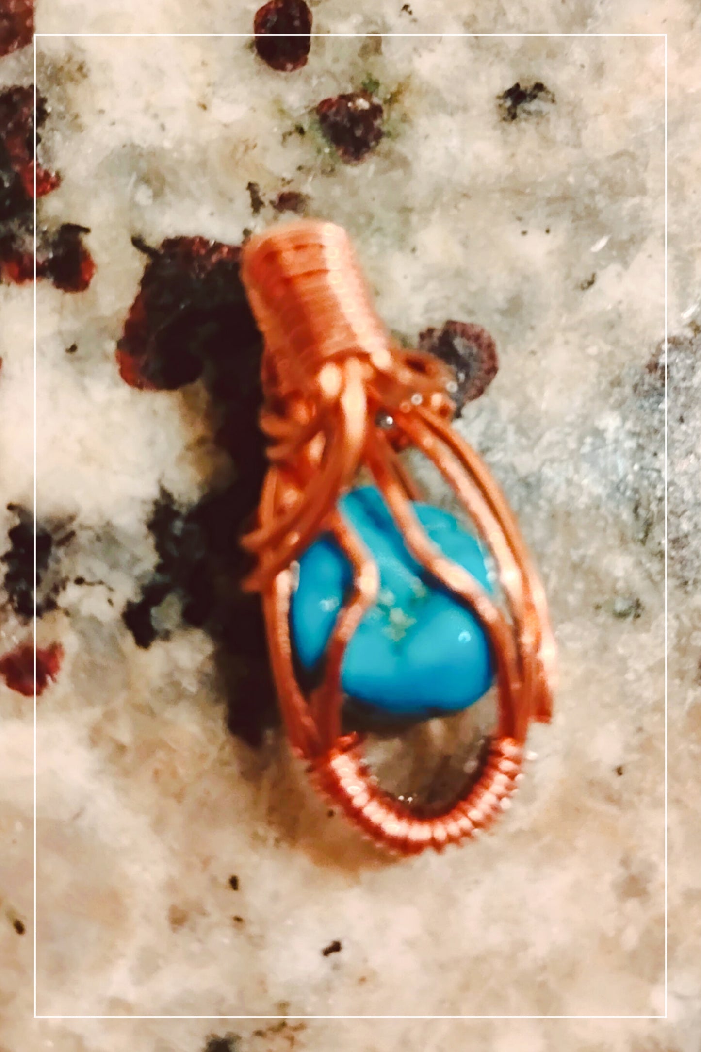 small turquoise pendent