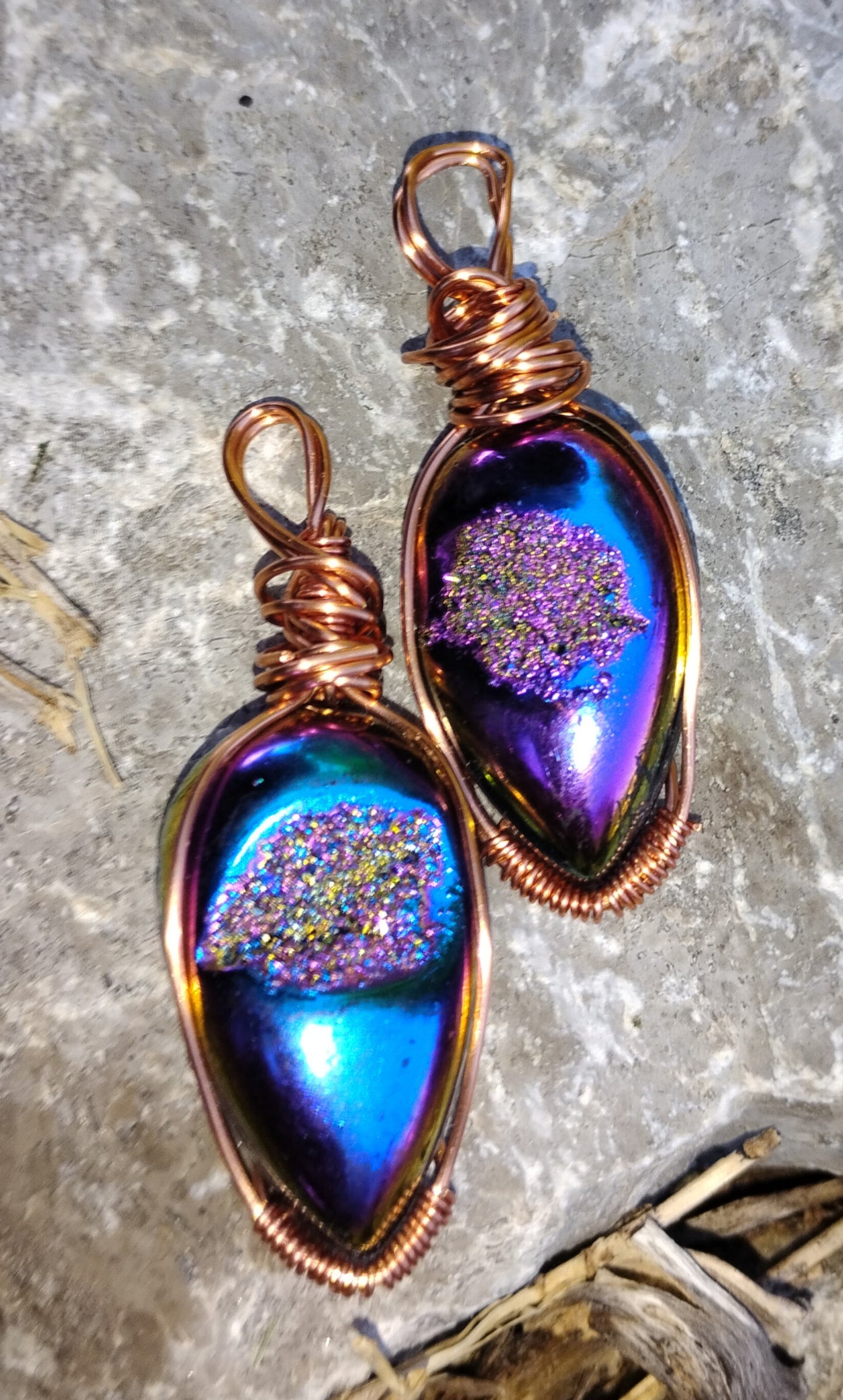 "Mikayla" Real wrapped gemstone (only one)