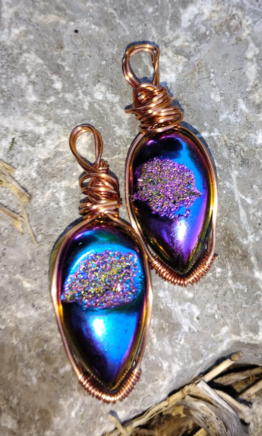 "Mikayla" Real wrapped gemstone (only one)