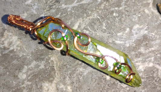 wire wrapped gemstone