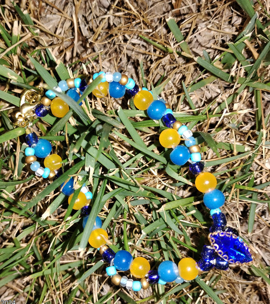 beaded rhinestone bracelet