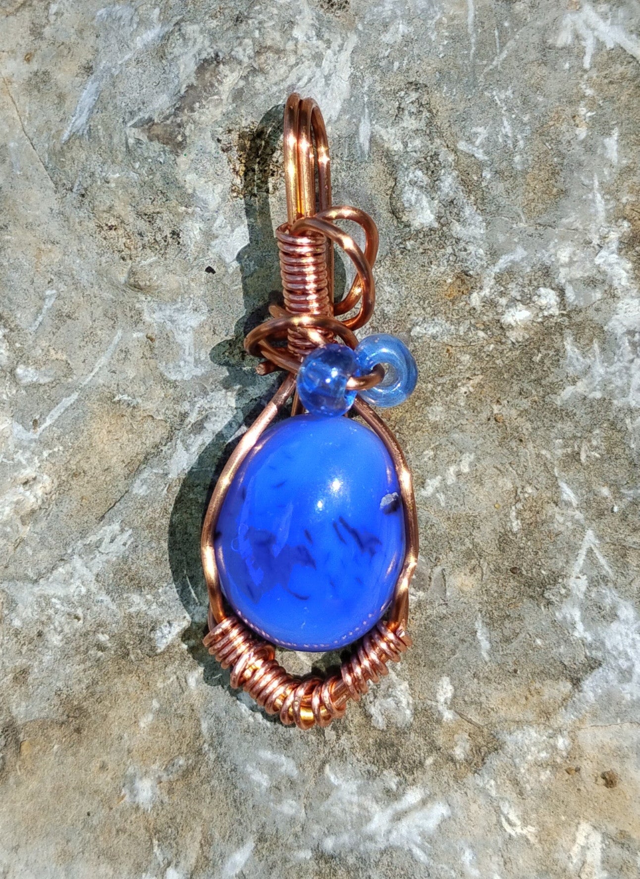beaded wire wrapped real gemstone
