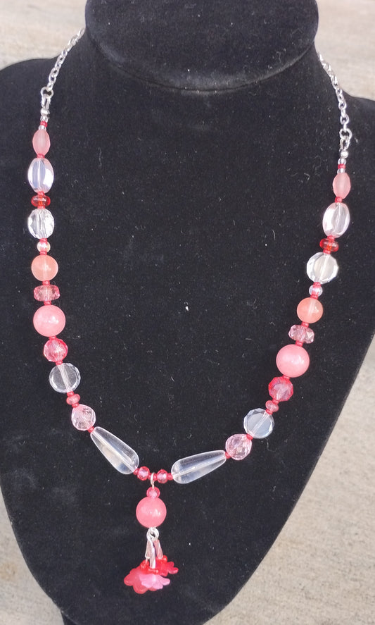 Barbie Pink Flower Necklace