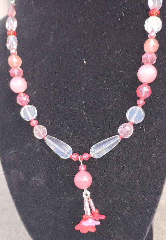 Barbie Pink Flower Necklace