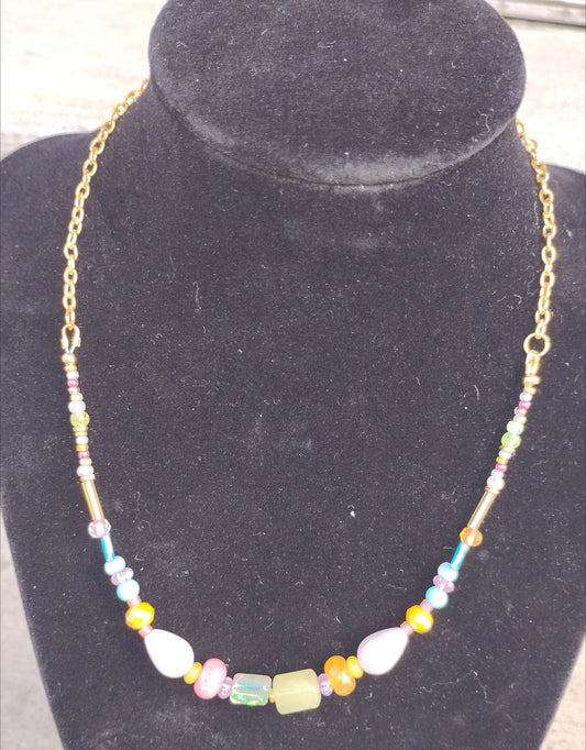 Bohemian Style Beaded Necklace